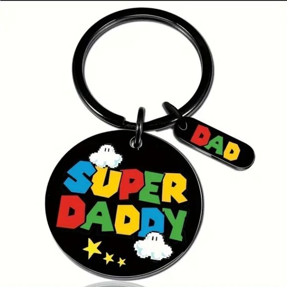3 for $26  Super Daddy Mario Brothers Keychain - Picture 1 of 5